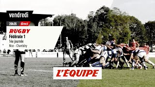 RUGBY  FÉDÉRALE 1  Nice vs Chambéry bandeannonce [upl. by Ammeg168]