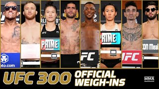 UFC 300 Pereira vs Hill Official WeighIn LIVE Stream  MMA Fighting [upl. by Sirah]