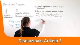 Disoluzioak  Ariketa  3 DBH  JAKINDUN [upl. by Mika]