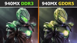 940MX GDDR5 vs 940MX DDR3  GPU Comparison [upl. by Ycats643]