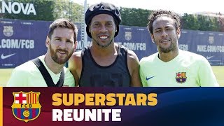 Ronaldinho makes a surprise visit [upl. by Saalocin430]