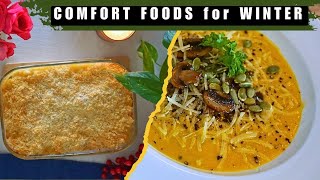 2 Winter Comfort Food Recipes Vegetarian [upl. by Acinoj]