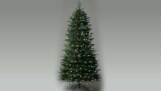 Assembly Instruction for 7ft PreLit Green Fir Artificial Christmas Tree with 500 LED Lights [upl. by Carpet32]