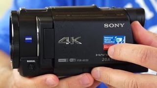 Sony FDRAX33 4K UHD Camcorder Review Plus Sample Video [upl. by Vieva]