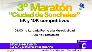 3° Maratón Ciudad de Sunchales  Detalles del evento largada distancias y premiación [upl. by Einej]