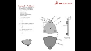 Solidworks CSWA Exam Practice  PART MODELLING  Section B  4 [upl. by Mortimer]