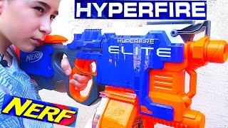 Nerf NStrike Elite HyperFire Blaster with RobertAndre [upl. by Liban]