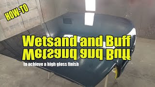 how to basics wetsand and buff a paint job  Impala SS [upl. by Flosser450]