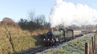 9351 amp 7828 Ondney Manor on Christmas Specials 2023 at the West Somerset Railway [upl. by Samtsirhc669]