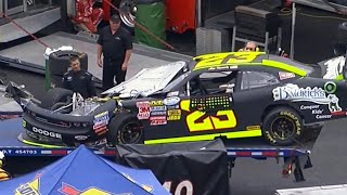 Alex Kennedy Kevin Swindell HARD HIT CRASH UNDER CAUTION  2011 5 Hour Energy 200 at Dover [upl. by Enneira]