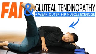 Gluteal tendinopathy and femoral acetabular impingement  hip exercises for pain relief [upl. by Dorine]