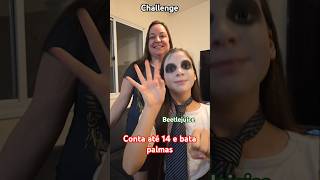 DESAFIO PALMAS DO BEETLEJUICE halloween bellinhaedudushorts clapchallenge [upl. by Yrtsed965]