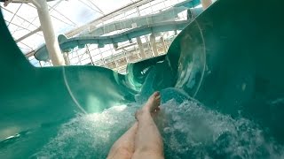 Aquazone Dublin  quotGreen Giantquot Flume  Fast Bodyslide Onride POV [upl. by Dorsy]