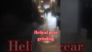 Helical gear grinding gear gearing geargrind helical spur foryou squirrel subscribe shop [upl. by Anavoig]