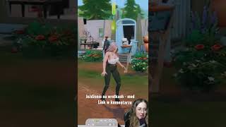 Jeżdżenie na wrotkach Mod 🥰 kana shorts thesims4 gameplay thesims4pl ts4 cc mody [upl. by Llebiram230]