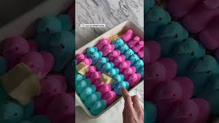 3 Ingredient Peeps Rice Crispy Treats 🐣 shorts [upl. by Gabe]