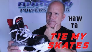 How To Tie Your Hockey Skates for performance and feel [upl. by Aleen]