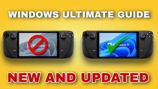 Steam Deck Windows NEW Ultimate Guide  MUST SEE Windows 10 and 11 [upl. by Godfrey844]