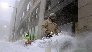 National Guard helps Boston clear snow before new storm [upl. by Esinev535]