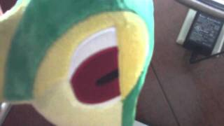 Talking Tsutarja  Snivy Plushie [upl. by Alihet]