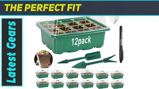 NEAGLORY 12 Packs Seed Starter Tray Kit with Humidity Dome Best Solution for Seed Starting [upl. by Deer]