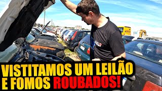 VISITAMOS UM LEILÃO COM CARROS DA ENCHENTE E FOMOS ROUBADOS [upl. by Elleivad842]