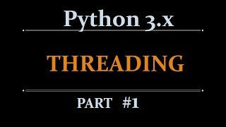 Python threading  multithreading Tutorial for beginners  part1 [upl. by Oelak]