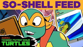 Mikey Checks Out His SoShell Feed 📱  Rise of the TMNT  Teenage Mutant Ninja Turtles [upl. by Xirtaeb152]