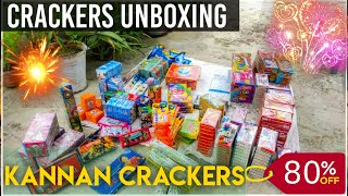 Deepavali Crackers Unboxing l Kannan Crackers 80 off l Sivakasi to Kanchipuram l Online order l KTC [upl. by Nagud585]