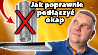 Systemy podłączenia okapow Jak podłączyć okap by nie hałasował Instalacja okapu stałe rury okapowe [upl. by Abdulla]