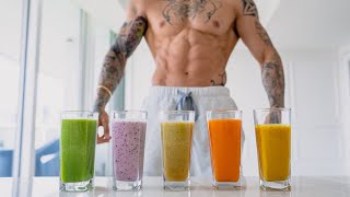 5 Healthy Smoothies  Shredded  Muscle [upl. by Sillek819]