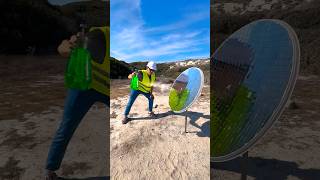 Burning Different Objects with a Solar Concentrator Testing the Power of Sunlight [upl. by Cozza]