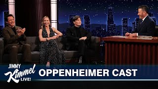 Cillian Murphy Emily Blunt amp Robert Downey Jr on Making Oppenheimer Oscar Nominations amp Matt Damon [upl. by Rogerg990]