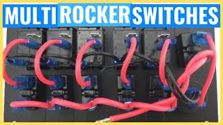 How to Wire MULTIPLE 12V LED Rocker Switches Simple Guide and Wiring Explanation [upl. by Hansen]