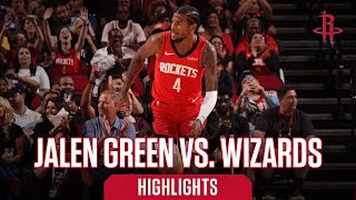 Jalen Green 18 points Highlights vs Washington Wizards l Houston Rockets [upl. by Leber]