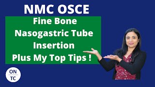 NMC OSCE Fine Bone Nasogastric Tube Insertion [upl. by Ragen]