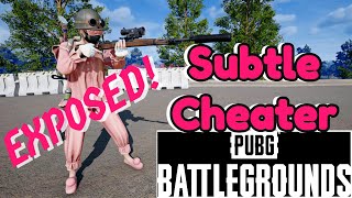 Subtle Cheater Exposed  PUBG PC [upl. by Nowad]