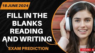 Reading and Writing Fill in The Blanks PTE Academic  JUNE 2024 Predictions amp Practice [upl. by Eldwin]