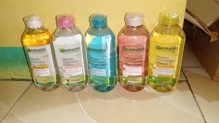 REVIEW GARNIER MICELLAR WATER  MICELLAR WATER CLEANSING ALL IN 1 [upl. by Shanie259]