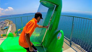 Launch Capsule Water Slide at Marina Aquapark Istanbul [upl. by Curr]