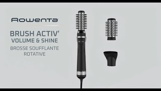 ROWENTA  Brush Activ Volume amp Shine  brushing de qualité professionnelle [upl. by Larianna]