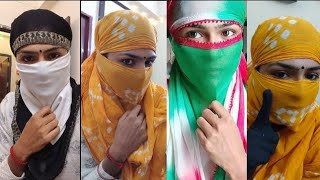 How to wrap face cover with different dupatta in just few minutes 4 easy way to wear a dupatta [upl. by Cogswell]