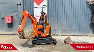 Kubota K0083  MICRO EXCAVATOR  MACHINERY HIRE AND SALE [upl. by Coretta]