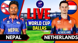 Nepal vs Netherlands T20 Live  Live Score amp Commentary  NEP vs NED Live  T20 World Cup 2024 [upl. by Anneg107]