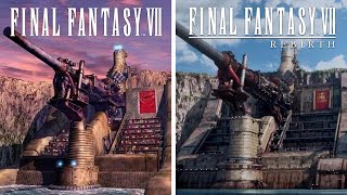 Comparing the LOCATIONS of Final Fantasy 7 and FF7 Rebirth [upl. by Blaine792]