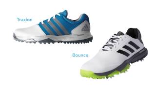 adidas Adipower Bounce and 360 Traxion Golf Shoes at the 2017 PGA Show [upl. by Garfinkel246]