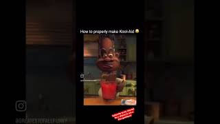 How to make koolaid properly funny funnyshorts fypシ funnyvideo comedy comedyvideos pjs [upl. by Enitsirc]