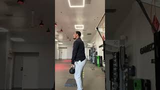 1Arm Contralateral KB Deficit Reverse Lunge [upl. by Gitel858]