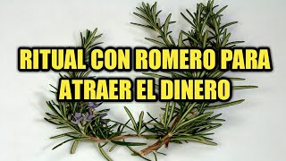 RITUAL CON ROMERO PARA ATRAER EL DINERO [upl. by Chaunce]