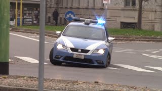 INCIDENTE IN DIRETTASGOMMATA POLIZIA DI STATO IN SIRENA Milano [upl. by Ahsiket]